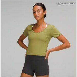 NWOT Lululemon Align T-Shirt Yoga Bronze Green Nulu Short Sleeve Top 10 M